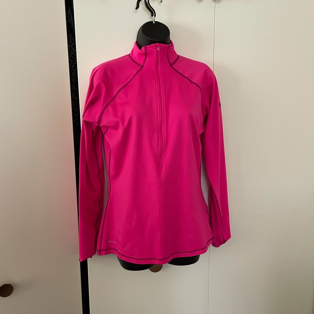 Neon pink work out top